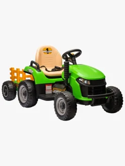 Alex's Garage Eltraktor med Trailer, Grøn