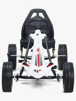 Alex's Garage Pedalbil Go-kart, Hvid