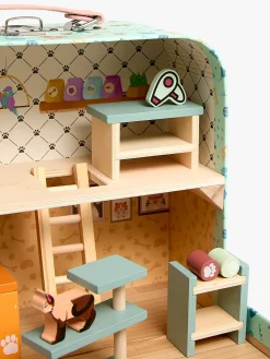 Alice & Fox Kuffert Dukkehus, Blå