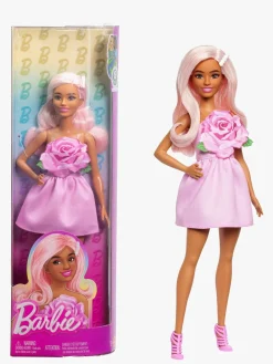 Barbie Deluxe Style Dukke i Lyserød Kjole