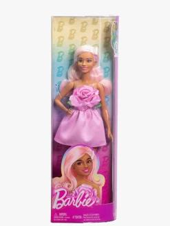 Barbie Deluxe Style Dukke i Lyserød Kjole