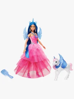 Barbie Sapphire Dukke med Blåt Hår & Enhjørning