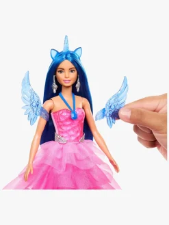 Barbie Sapphire Dukke med Blåt Hår & Enhjørning