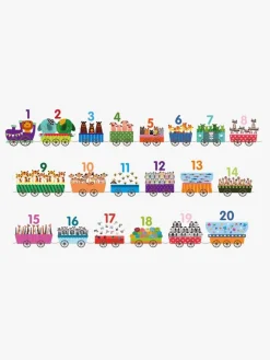 Barbo Toys 123 Puslespil Tog med Dyr 20 Brikker