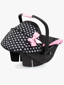 Bayer Design Autostol med Kaleche, Sort/Lyserød
