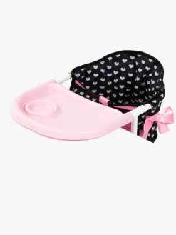 Bayer Design Babystol til Bord med Bakke, Sort/Lyserød