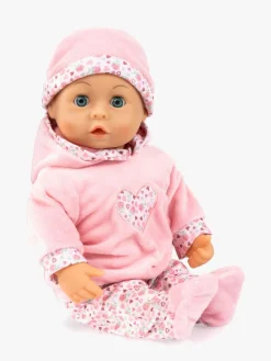 Bayer Design First Words  Interaktiv Dukke 38cm, Pink Blomster