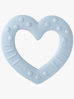 BIBS Baby Bitie Bidelegetøj Heart,  Baby Blue
