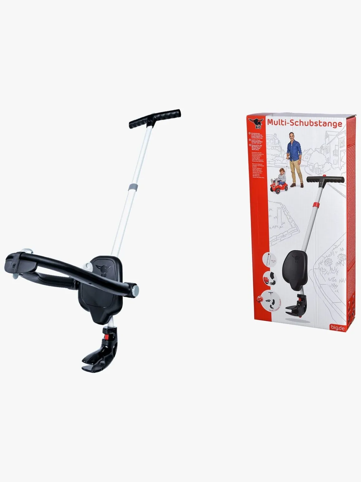 BIG Gåbilshåndtag, Grå