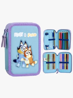 Bluey Dobbelt Penalhus, Blå/Lilla