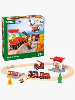 BRIO World 33815 Togsæt Med Brandmandstema