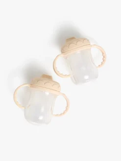 Cloudberry Castle Gavesæt Dukke Twins Deluxe 35 cm, Lyserød/Hvid