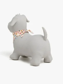 Cloudberry Castle Hoppedyr Hund med Tørklæde, Grå