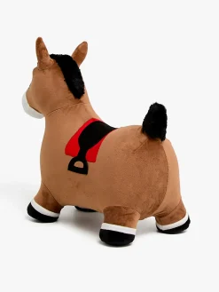 Cloudberry Castle Hoppedyr Hest med Plysbetræk, Brun