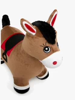 Cloudberry Castle Hoppedyr Hest med Plysbetræk, Brun