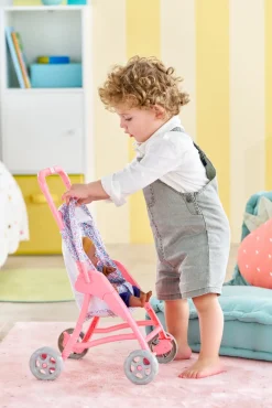 Corolle Dukkeklapvogn, Lyserød/blå