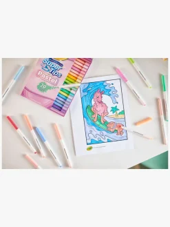 Crayola Super Tips Fiberpenne Pastel 20-pak