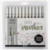 Creativ Company Sketch Marker Tusser Afdæmpede Farver 12-pak