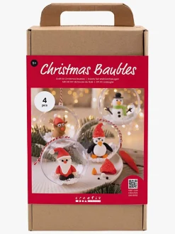 Creotime DIY Sæt Julekugler Lufttørrende Ler