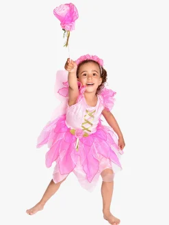 Den Goda Fen Kostume Fe med Tilbehør 98-104 cm, Pink