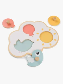 Done By Deer First Peg Happy Clouds Puslespil, Color mix