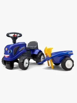 Falk New Holland Traktor med Tilbehør, Blå