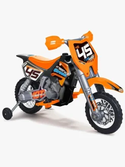 FEBER Elmotorcykel til Motocross, Orange/Sort