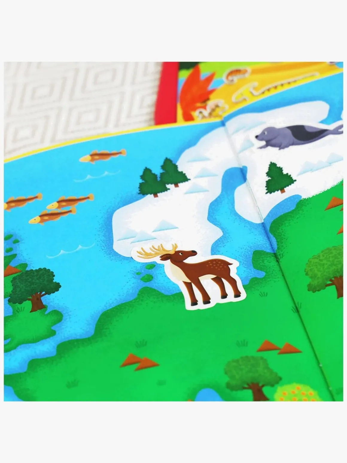 Galt Klistermærkebog Genanvendelig Kort