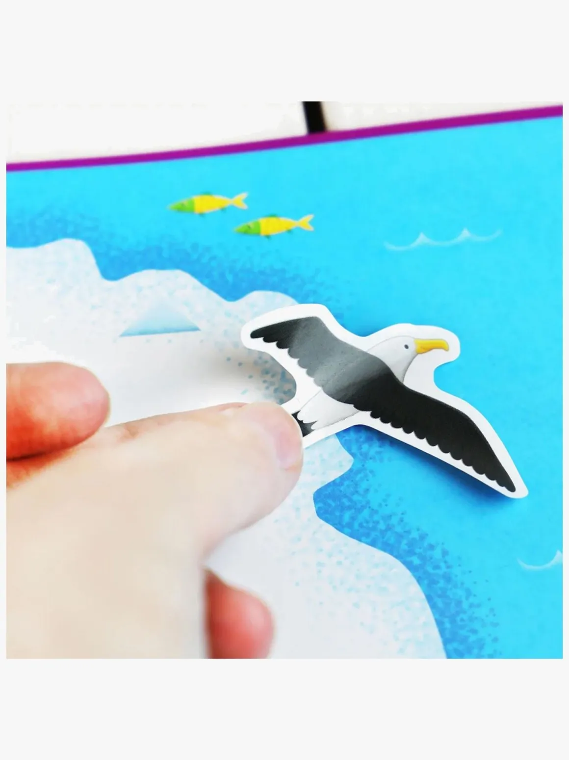 Galt Klistermærkebog Genanvendelig Kort