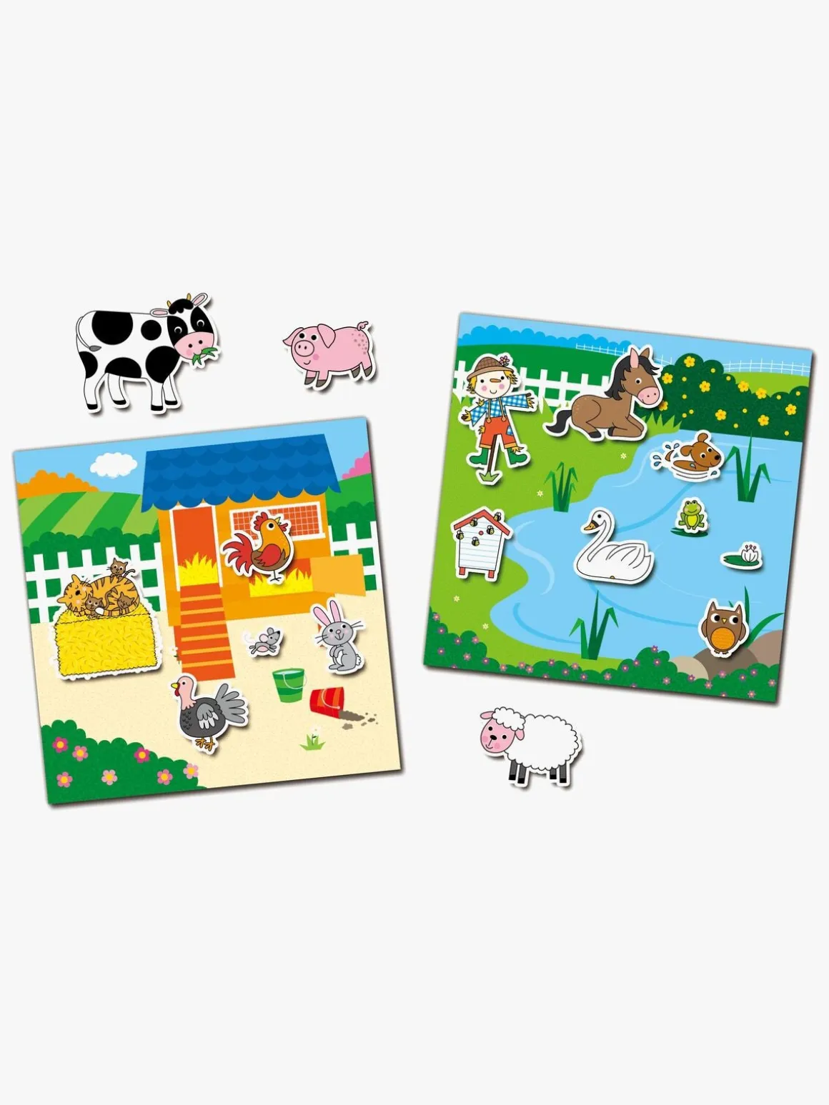 Galt Klistermærkebog Genanvendelig Bondegård