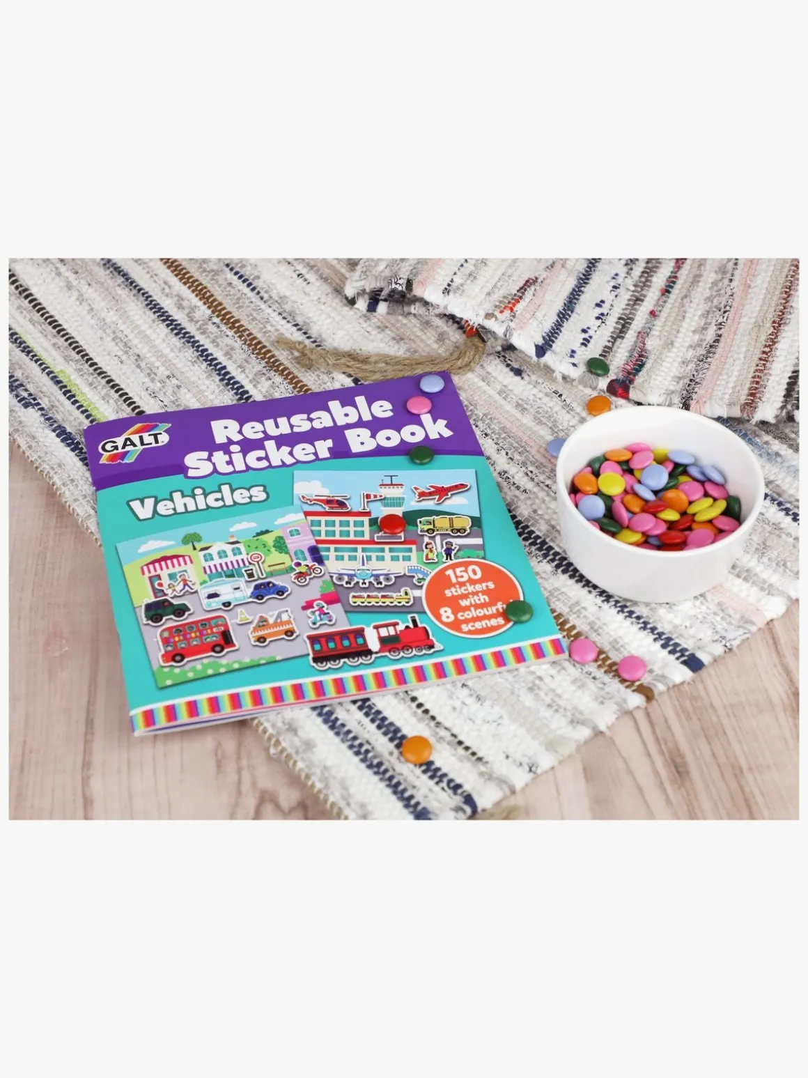 Galt Klistermærkebog Genanvendelig Transportmiddel