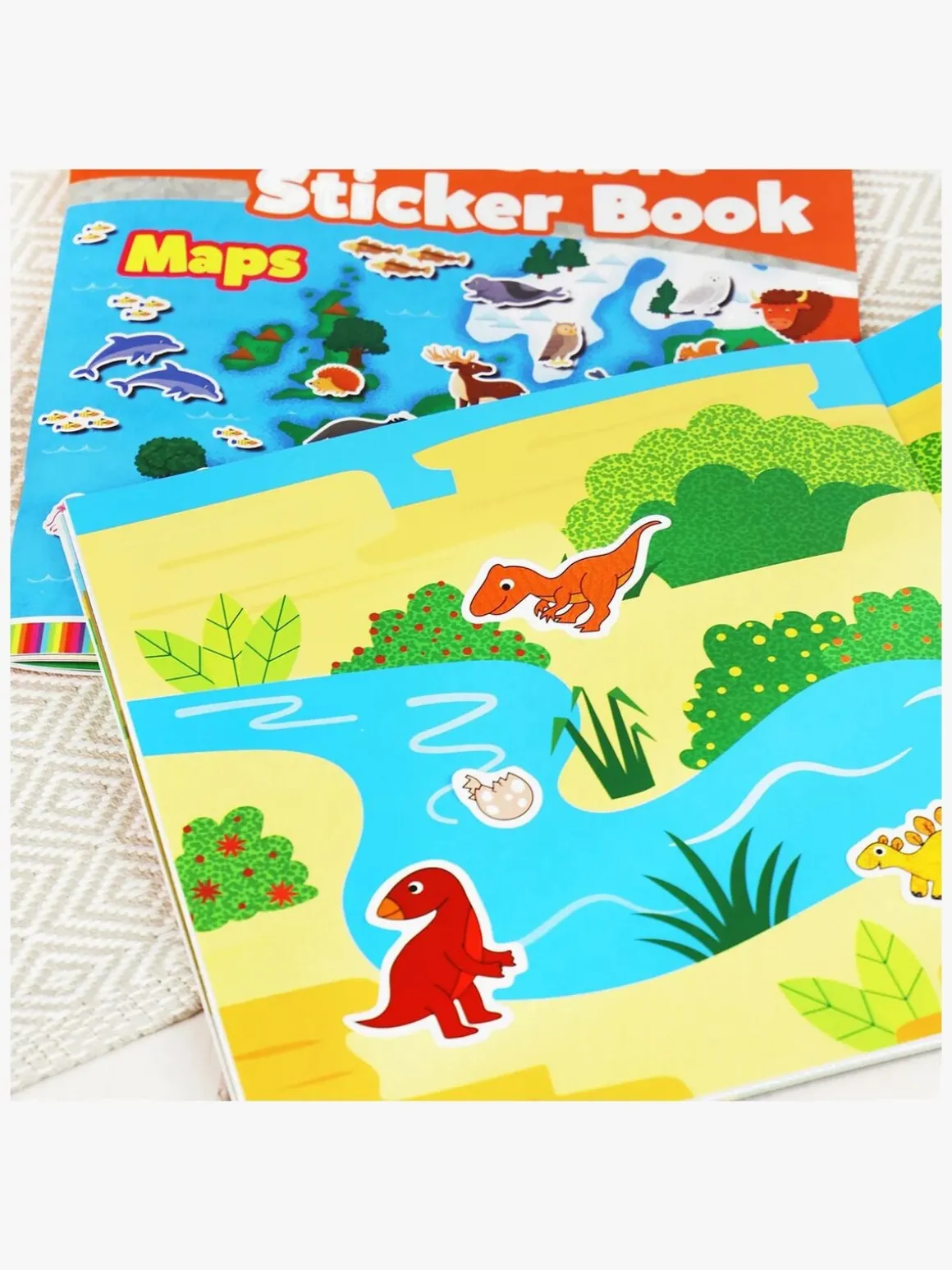 Galt Klistermærkebog Genanvendelig Dinosaur