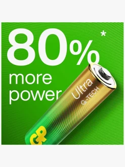 GP Ultra Alkaline G-TECH AA/LR6 Batterier Svanemærket 24-Pak