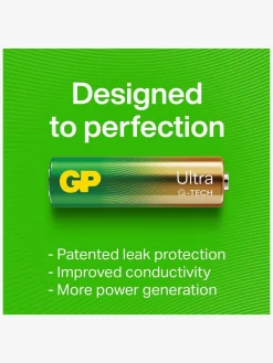 GP Ultra Alkaline G-TECH AAA/LR03 Batterier Svanemærket 4-Pak