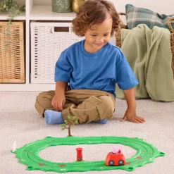 Gurli Gris Whizz Around Racerbane Rød Bil