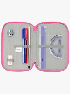 Hello Kitty Kuromi Penalhus med 3 Rum, Lyserød/sort