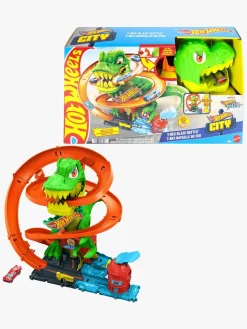 Hot Wheels City T-Rex Brandstation Racerbane
