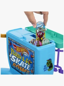 Hot Wheels Flush & Go Fingerskateboard inkl. Skatebowl