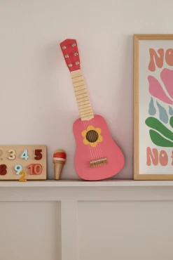 Kid's Concept Legetøjsguitar Blomst, Pink