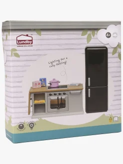 Lundby Dukkehustilbehør Sæt med Komfur og Køleskab