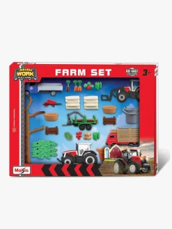 Maisto Super Bondegårdssæt Mini Working Machines Massey Ferguson