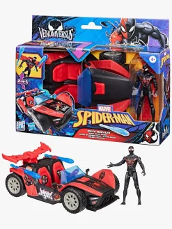 Marvel Spider-Man Epic World of Actionfigur med Bil - Miles Morales Remix Blast-Racer