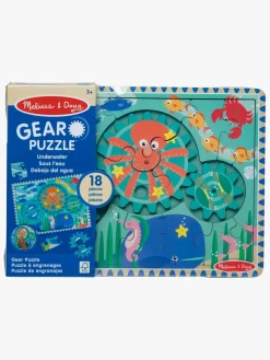 Melissa & Doug Puslespil med Tandhjul Havtema 18 Brikker