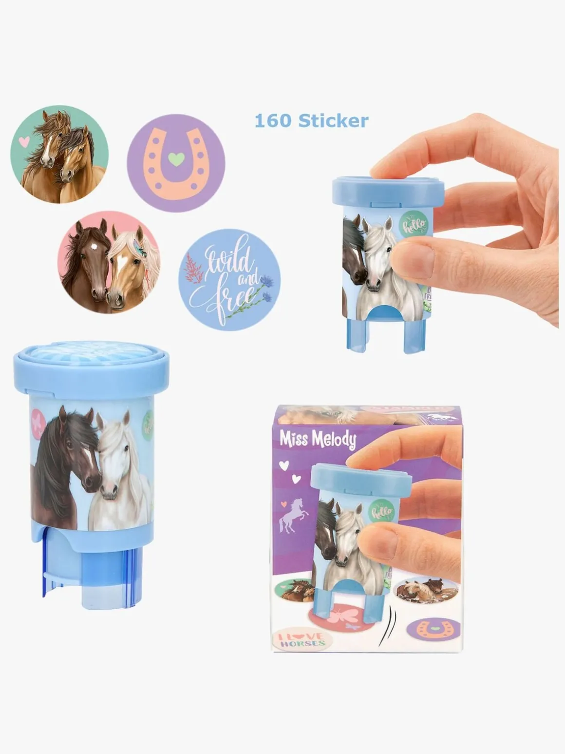 Miss Melody Klistermærkestempel