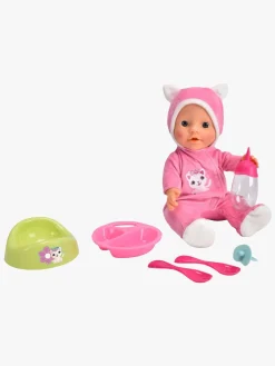 New Born Baby Dukke med Kattedragt 30 cm