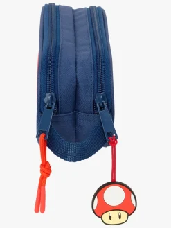 Nintendo Super Mario Dobbelt Penalhus Trick, Mørkeblå/Rød