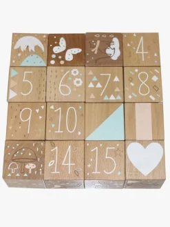 Nordic Play Træklodser 16 Stk., Natur