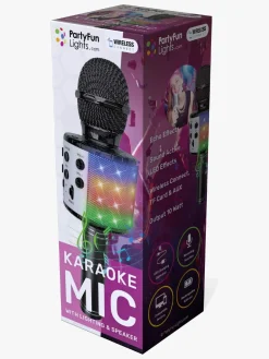 PartyFunLights Karaokemikrofon Bluetooth, Sort