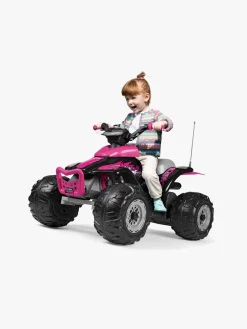 PegPérego Corral T-Rex Firehjulet ATV 330W, Lyserød/Sort