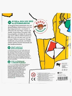 Pippi Langstrømpe Klistermærkebog Genanvendelig Kort